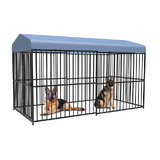 PawHub X Large Heavy Duty Dog Cage Kennel Metal Hutch Pet Crate 3M Long