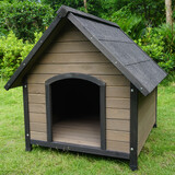 Wooden Pet Dog Kennel Timber House Cabin Wood Log Box 101Cm