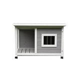 Pawhub Pet Dog Kennel Timber House Cabin Wooden Log Box Home 84Wx58Hx63D Cm