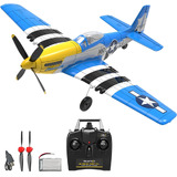 VolantexRC Mini Mustang P-51D V2 EPP 400mm Wingspan 2.4G 4CH 6-Axis Gyro Blue