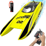 Volantex 2.4Ghz Rc Boat ATOMIC Brushless Motor 700mm 50KPH Ready To Run Yellow