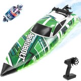 Volantex RC 2.4Ghz Rc Boat Brushless 35+ MPH Remote Control Boat Green