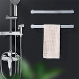 2 x 47cm Ecoco Bathroom Towel Holder Rack Wall Mounted Hanger Rail Storage