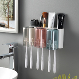 Bathroom Toothbrush Holder Rack 3 Cups Organiser Storage