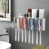Bathroom Toothbrush Holder Rack 4 Cups Organiser Storage