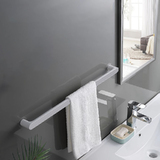 Bathroom Towel Rack Rail Wall Hanger Wall Mounted Slipper Organizer Storage