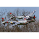 FlightLine P-38L Lightning "Pacific Silver" 1600mm (63") Wingspan PNP EPO RC Plane Airplane RC Model