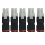 5 Pcs Peak Rc Hsp Car Battery Dean Plug Female To Tamiya Male Converter Adapter