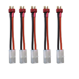 5 Pcs Hsp Rc Car Battery Dean T To Tamiya Plug Converter 61027