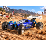 Hsp 1/10 Rc Car Xstr Brushless 4Wd Pro Remote Control Off Road Buggy Blue