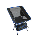 Ultralight Aluminum Alloy Folding Camping Camp Chair Outdoor Hiking Chair Blue