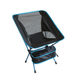 Mini Portable Folding Outdoor Camping Fishing Picnic Bbq Beach Chair Seat Light Blue