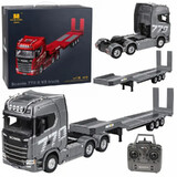 Huina 1501A 770S Scania Licensed Truck Trailer with Light and Sound RC Car Grey