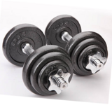 Adjustable 20kg Cast Iron Dumbbells Home Gym Weights Fitness Set