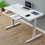 Electric Standing Glass Top Desk Adjustable Motorised Sit Stand Computer Desks Table 3021