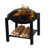 Fire Pit Charcoal BBQ Grill Fireplace Brazier Portable Patio Garden firepit