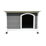 Wooden Pet Dog Kennel Timber House Cabin Wooden Log Box Home