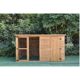 PawHub Xl Large 2.28M Pet Dog Kennel Timber House Cabin Wooden Log Box