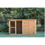 Xl Large 2.3M Wooden Pet Dog Kennel Timber House Cabin Wood Log Box