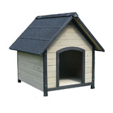 PawHub Medium Pet Dog Kennel Timber House Cabin Wood Log Box