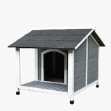 PawHub Pet Dog Kennel Timber Awning House Cabin Wooden Log Box 100X91Cm