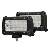 2X 5Inch 108W Cree Led Work Light Bar Flood Beam Driving Lamp Offroad 4Wd Suv