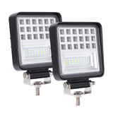 2X 4Inch 126W Flood Spot Led Work Light Bar For Off Road Tractor Truck Jeep Suv