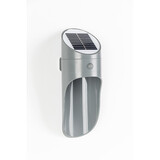 2 x Led Solar Pir Motion Sensor Wall Light Outdoor Garden Lamp Waterproof Grey