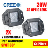 20W Cree Led Work Light Spot Light For Offroad 4Wd Suv Atv Car Lamp 12V 4D