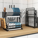 Foldable Kitchen Dish Rack Dishrack Cup Dish Drainer Plate Tray Holder Organizer