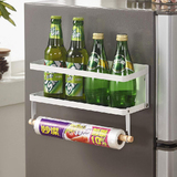 Fridge Magnetic Kitchen Organizer Rack Storage Shelf Towel Holder Hook S