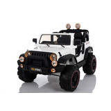 Jeep Style Electric Ride On Car 12V 2 Seats 2.4G Remote Control White