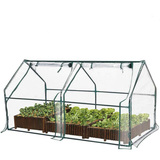 Greenhouse Flower Garden Shed Complete with Frame and Cover Green House 180L 92W 92H