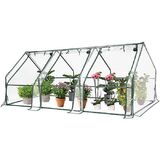 Greenhouse Flower Garden Shed Complete with Frame and PVC Cover Green House 270L 92W 92H