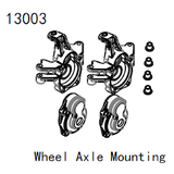 1/10 4Wd Rock Crawler 1001 Land Cruiser Part 13003 Wheel Axle Mounting