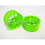 Hsp 1/10 Rc Car Wheel Rim 2P Part 02018 Green