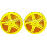 Hsp 1/10 Rc Car Yellow 29Mmx62Mm Wheel Rim X2 06008