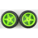 Hsp 1/10 Rc Bugg Wheel Complete Part 06010 Green