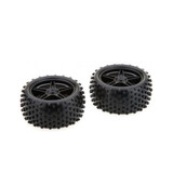 Hsp 1/10 Rc Nitro Car Buggy Rear Wheel Black X 2 Part 06026