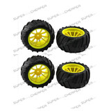 Hsp Parts 08010 Wheel Complete Set Of 4 Pcs For 1/10 Rc Monster Truck