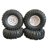 4pcs 12mm Hex Rubber Tyres Wheel Rim Tires Set For 1/10 Yikong RGT 110mm Dia