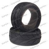 Hsp Parts 82828 Anti-Skid On Road Tires 2P For 1/16 Rc Car