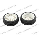 Hsp Parts 82829 Wheel Complete & Tyres For 1/16 Rc Car