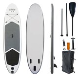 Easy Go Grey Inflatable Stand Up Paddle Board Sup Surfboard 126" Kayak Paddle