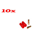 10 X Rc Plane Car Boats Use 3.5Mm Gold Bullet Connector+Housing