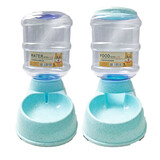 Automatic Pet Feeder Dispenser Dog Cat Auto Self Feeding Food Water Bowl 3.8L