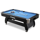 Prostrike 7FT MDF Pool Snooker Billiard Table with Blue Felt Accessories Pack 