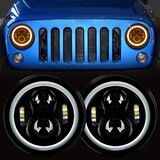 2 x 7 Inches 150W LED Work Light Bar Offroad Driving Lamp 4WD ATV Spot Floodlight
