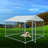 Pet Dog Kennel Enclosure Playpen Puppy Run Chain Cage Fence Play Pen