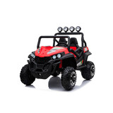 Golf Cart Style Electric Kids Ride On Car 24V Battery 2 Seats 2.4G Remote Red